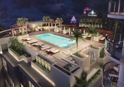 100 Las Olas Rooftop Pool, by Kolter Urban