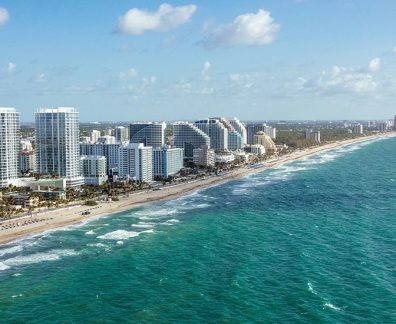 Fort Lauderdale beach aerial