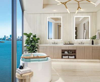 Modern Luxury Interiors Solana Bay Bathroom Rendering